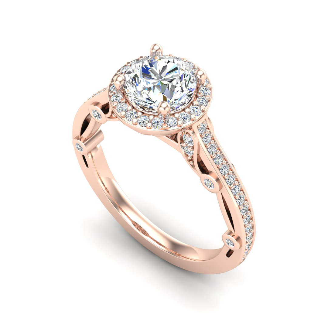 Harlow Halo Engagement Ring